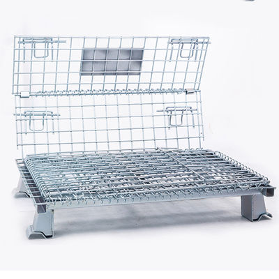 qualité  Collapsible Workshop 6.0mm Wire Q235 Steel Pallet Cages usine
