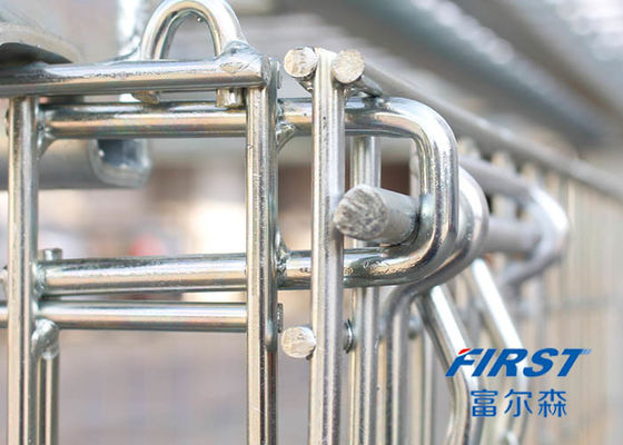 Cage en acier de stockage en métal Q235 du bien mobilier 6.4mm de transport d'atelier
