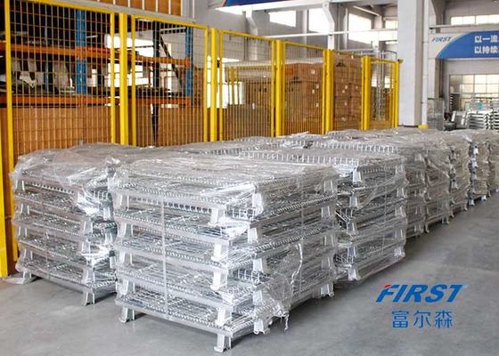Quatre fil Mesh Box Pallet de mesure des anneaux 0.31m3 6.3mm