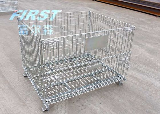 Quatre fil Mesh Box Pallet de mesure des anneaux 0.31m3 6.3mm