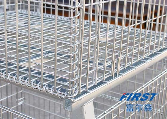 Quatre fil Mesh Box Pallet de mesure des anneaux 0.31m3 6.3mm