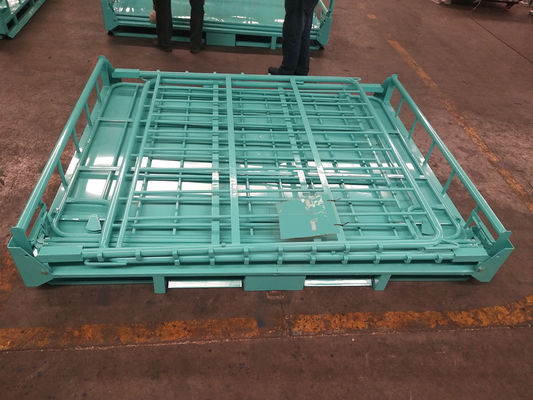 Cages de palette en métal de fil de la maille 6.0mm d'Access 50*100mm de fourchette