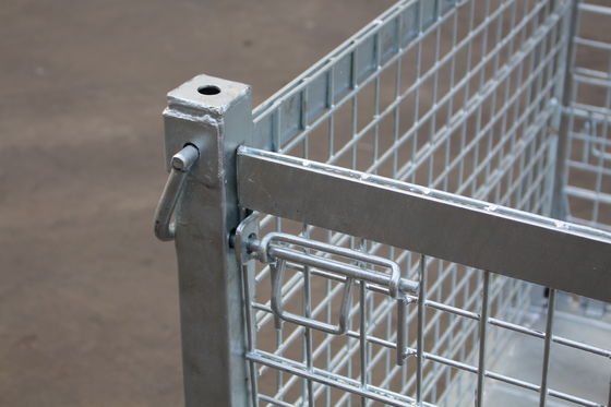 Conteneur en acier de fil en métal Q235 du bien mobilier 6.4mm de transport d'atelier