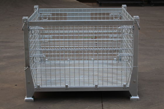 Conteneur en acier de fil en métal Q235 du bien mobilier 6.4mm de transport d'atelier