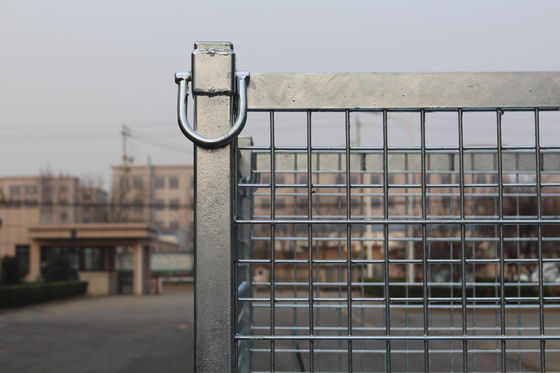 Électro 50x50 galvanisé pliant Mesh Metal Storage Cage