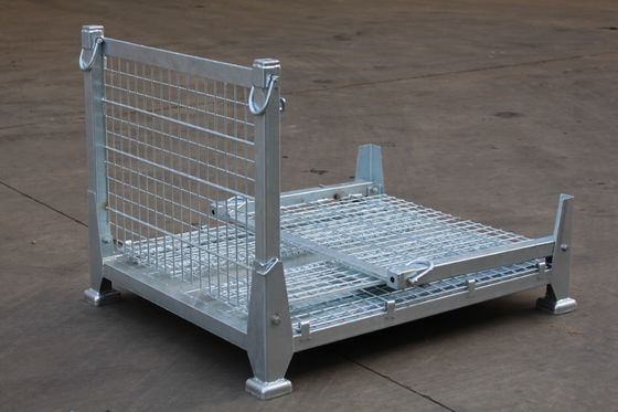 Électro 50x50 galvanisé pliant Mesh Metal Storage Cage