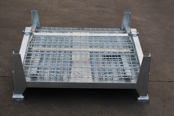 Électro 50x50 galvanisé pliant Mesh Metal Storage Cage