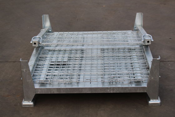 Électro 50x50 galvanisé pliant Mesh Metal Storage Cage