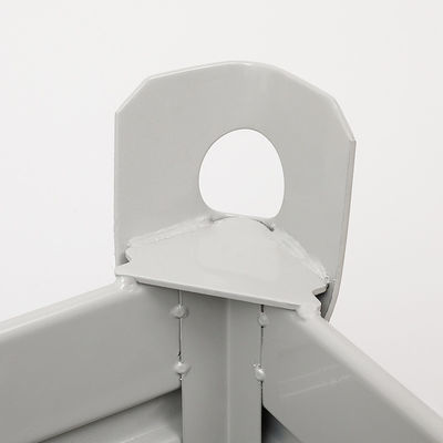 Boîte à palette galvanisée de pliage de l'acier Q235 de 1500kg Cpacity