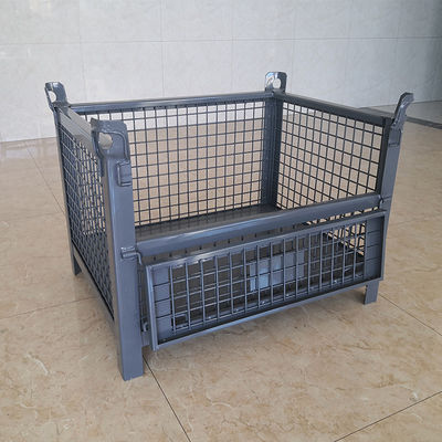 Cage pliante en acier en métal Q235 de guide de chariot élévateur de logistique de GV