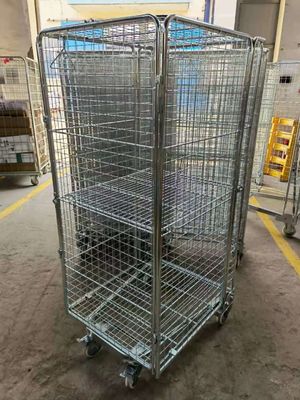 Conteneur léger galvanisé à chaud de cage de rouleau