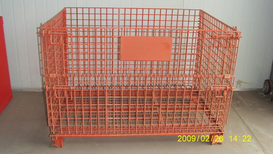 La poudre de la CE RAL a enduit le fil Mesh Container du pliage 1000KG