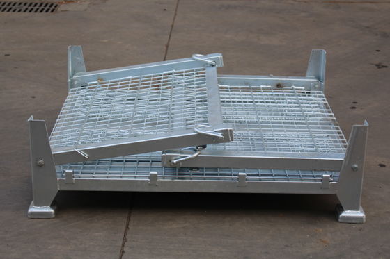 La poudre de la CE RAL a enduit le fil Mesh Container du pliage 1000KG