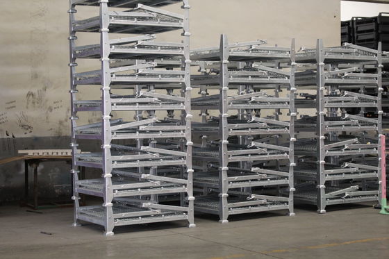 Cages de stockage en métal de fil de la maille 6.0mm du supermarché 50*100mm